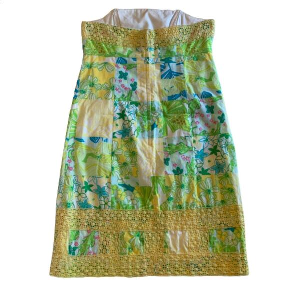Lilly Pulitzer Womens Bowen gator strapless dress, size 0 - Picture 4 of 9